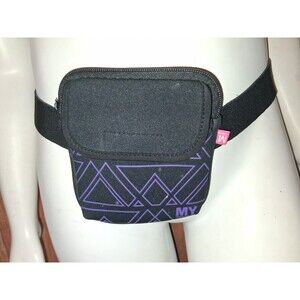 My Tagalongs Purple/Black Geometric Small Bag